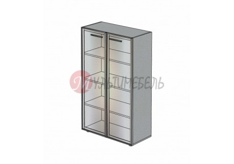 Шкаф со стеклянными дверцами М-802 900х420х1451мм