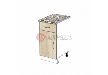Шкаф кухонный напольный узкий с выдвижным ящиком К01 300х600х850