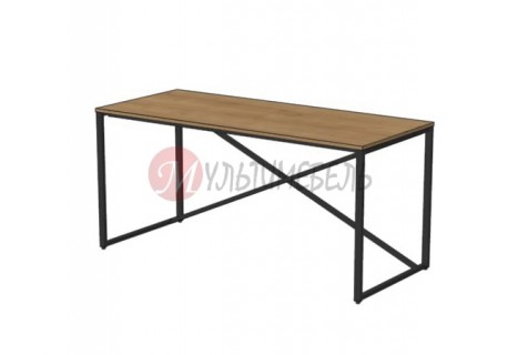 Купить офисный неглубокий стол СФ-540116 прямоугольной формы в стиле лофт