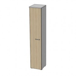 Шкаф высокий 76H305-3052 однодверный для документов цвет дуб медовый