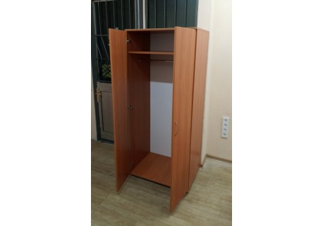 Шкаф для одежды двухстворчатый B-44 цвет вишня