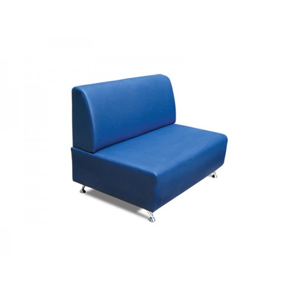 Офисный двухместный диван Oscar-2 фото в синем цвете