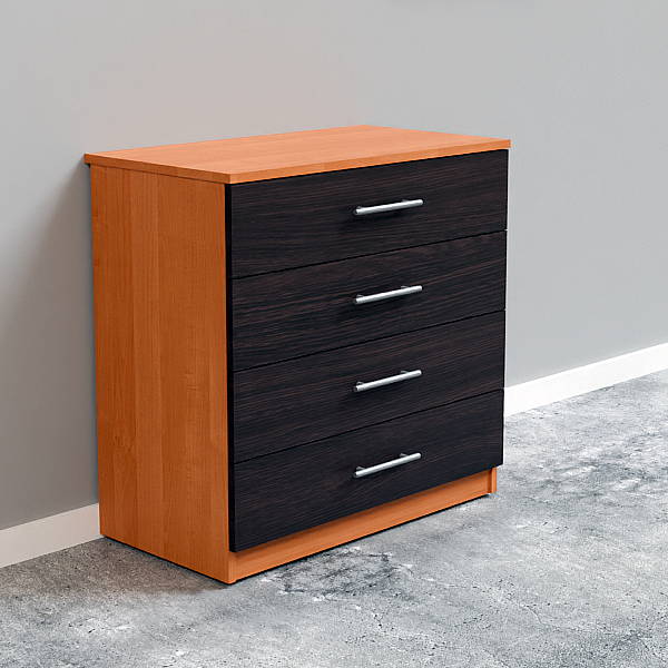 Комод МаМод-31 шириной 80 см для вещей на 4 выдвижных ящика фото.